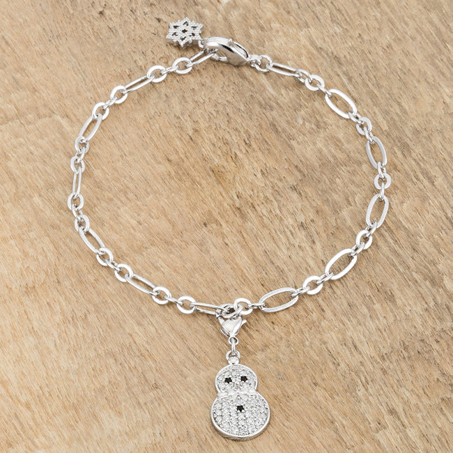 Snowman Holiday Charm Bracelet