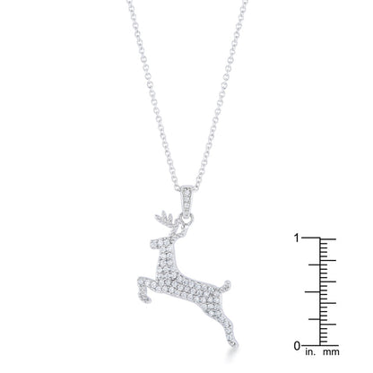 Reindeer Pave Holiday Pendant