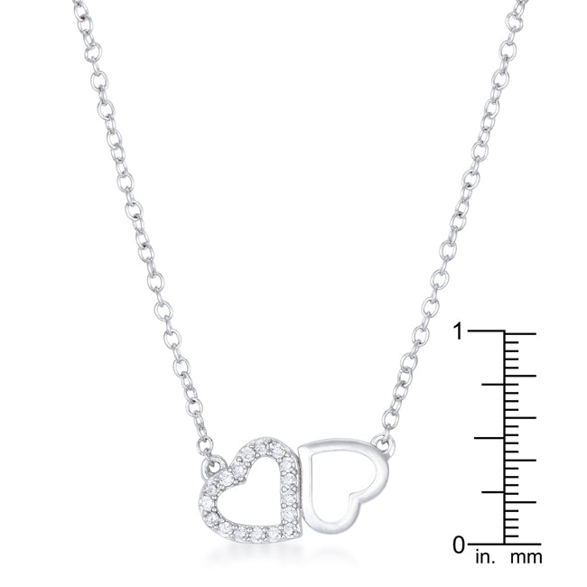 Sweet and Romantic Melded Hearts Necklace