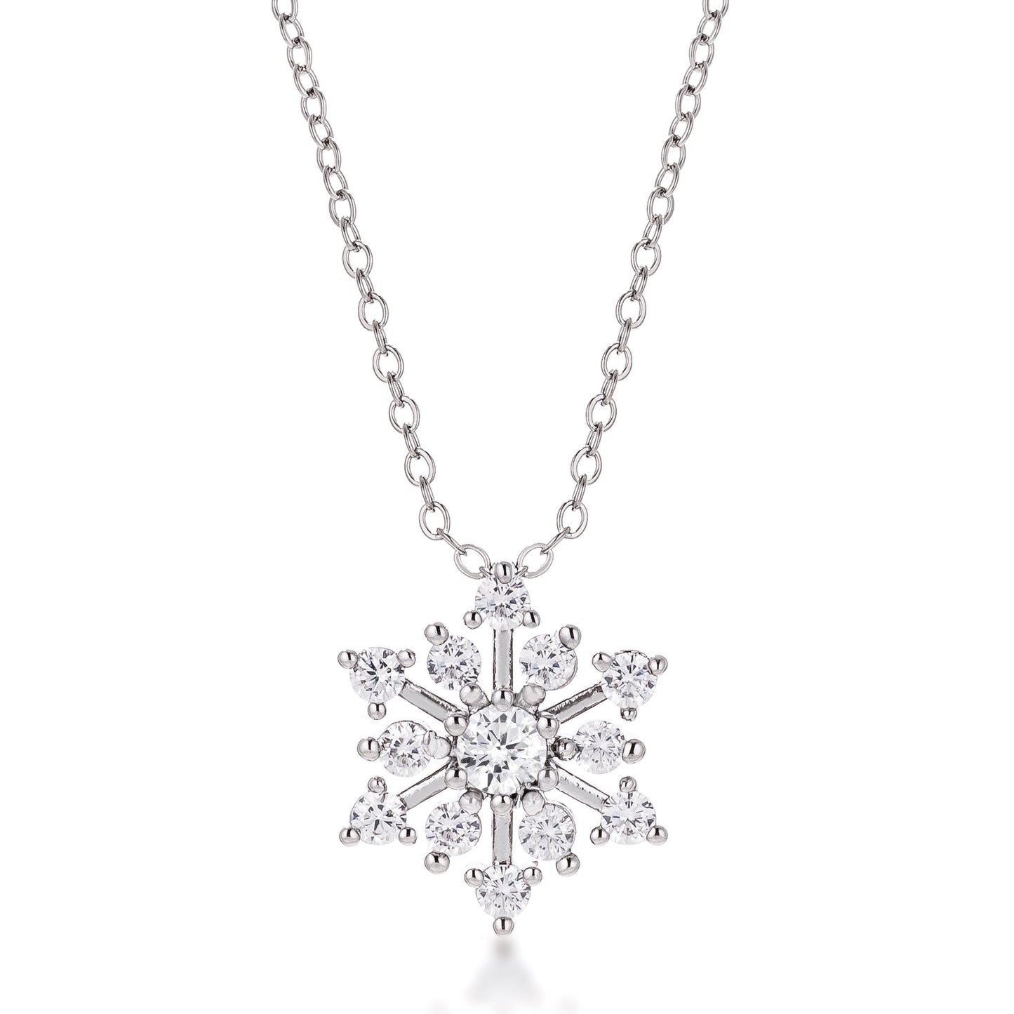 Contemporary Snowflake Necklace