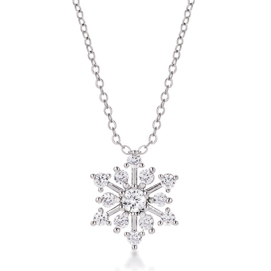 Contemporary Snowflake Necklace