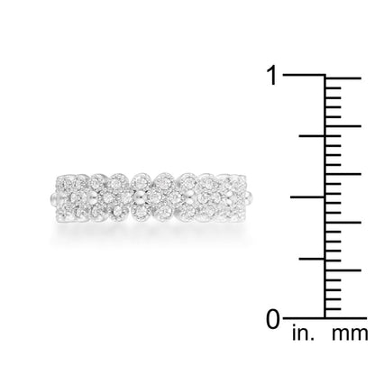 Clara Textured Bezel Eternity Ring